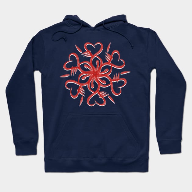 Elegant Mandala Love Hoodie by radeckari25